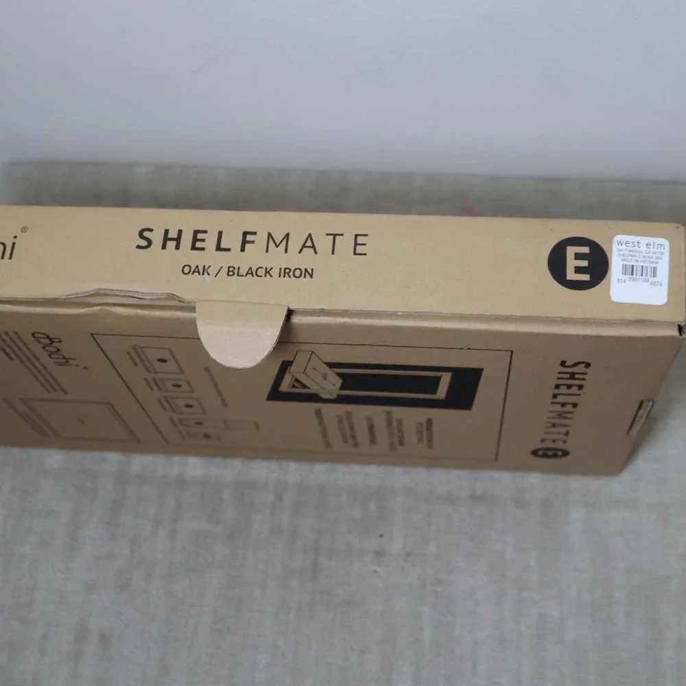 West Elm Bodhi Shelfmate‎ Type E Oak Black Iron